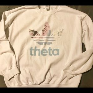 Theta and Adidas inspired crewneck